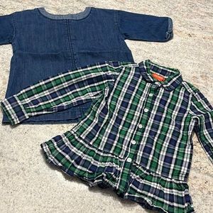 10/$30 Old Navy/Joe Fresh Denim and Plaid Tops